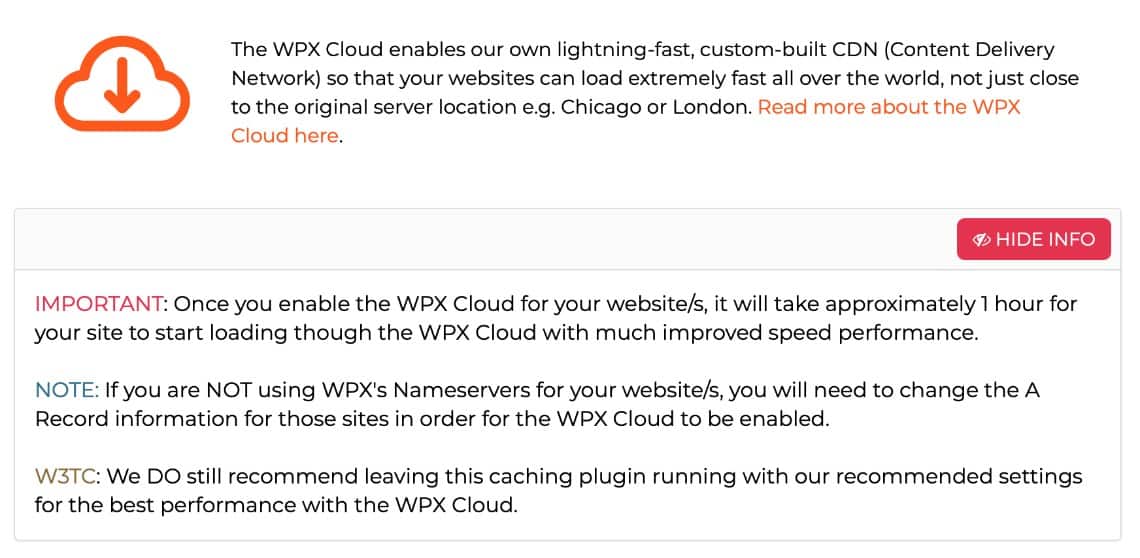 WPX Hosting Review - Cache and CDN