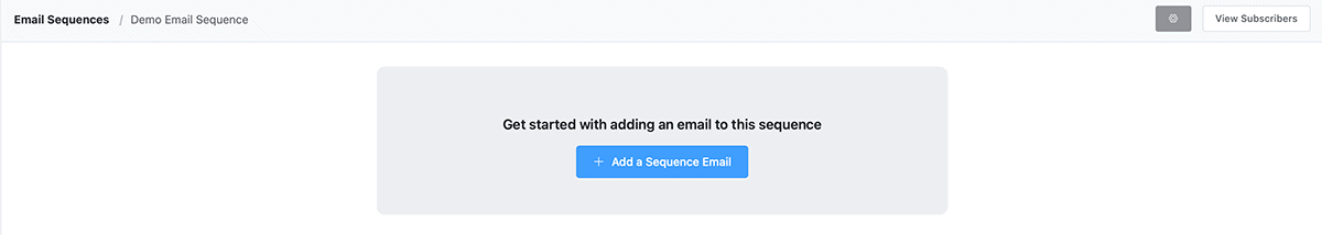 Add a Sequence Email