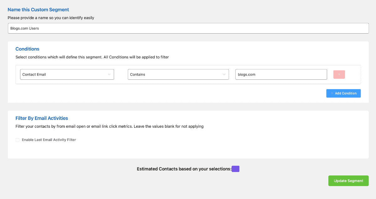 Custom Segment