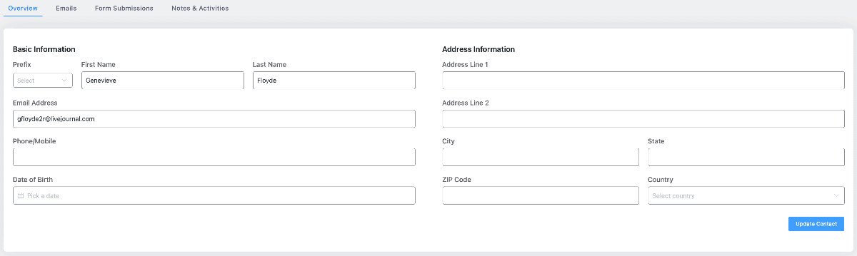 Subscriber Basic Information