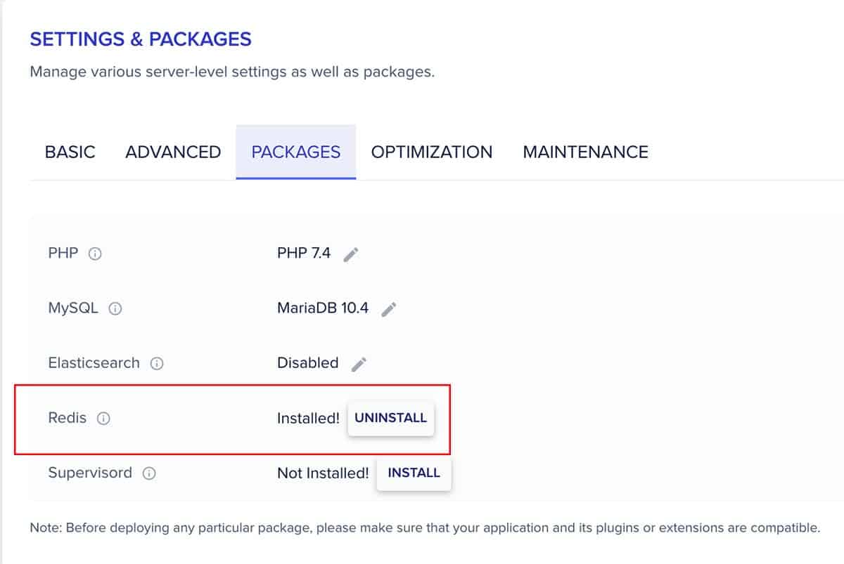 VPS Hosting Optimization - Settings & Packages on Cloudways