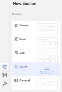 Searchie Hub Sections