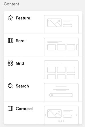 Searchie Hub Sections