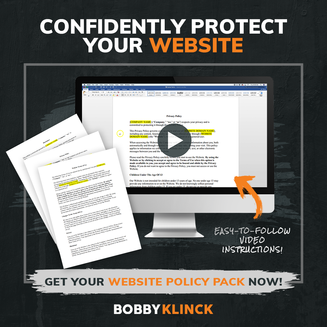 Bobby Klinck's Website Policy Pack