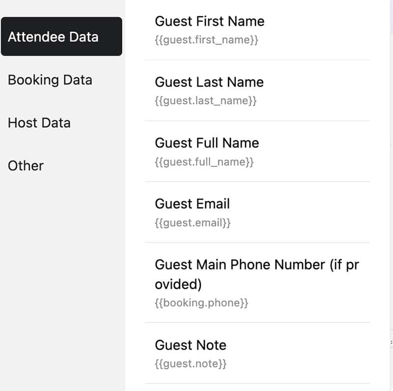 FluentBooking Shortcodes