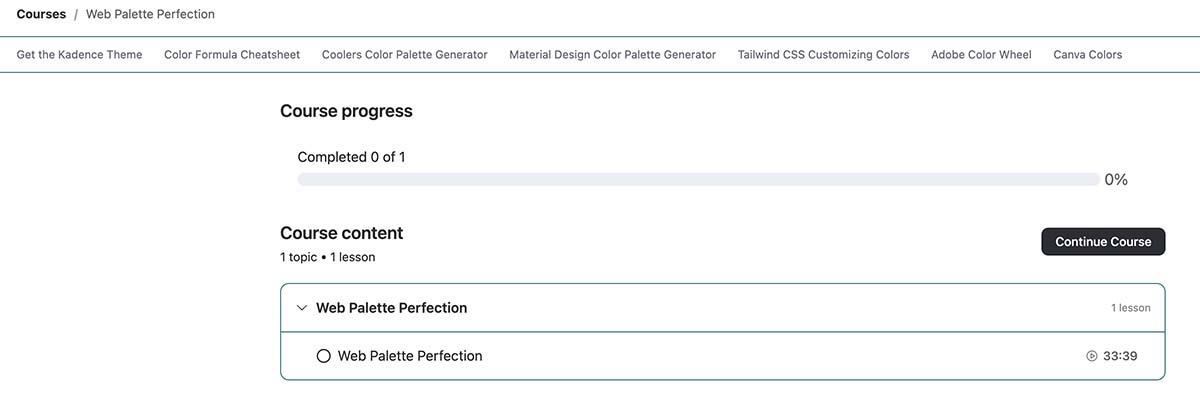 FluentCommunity Review - Course Progress