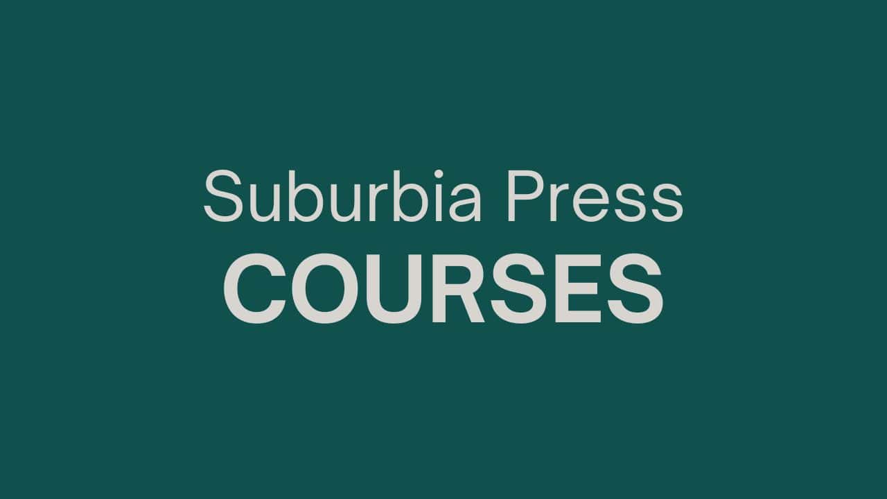 Suburbia Press Courses Card