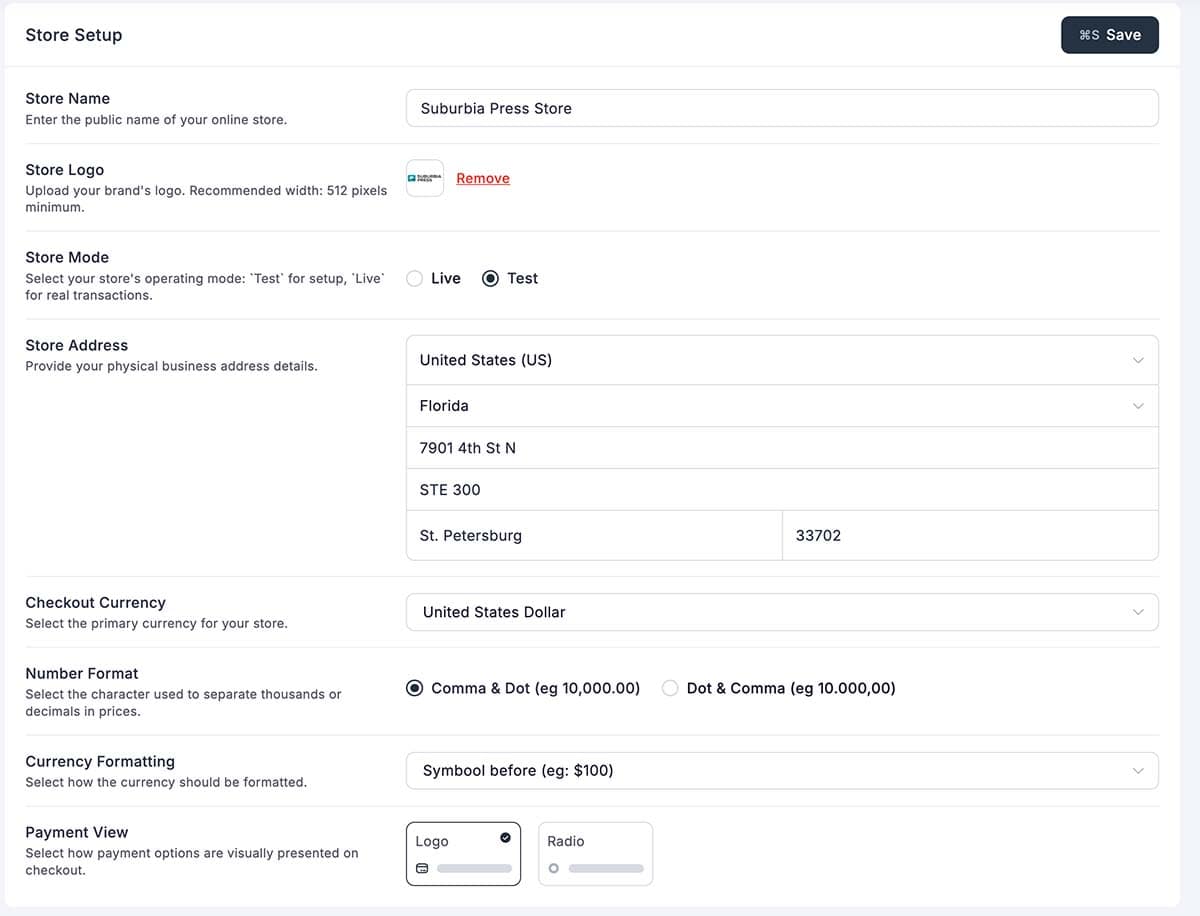 FluentCart - Store Setup