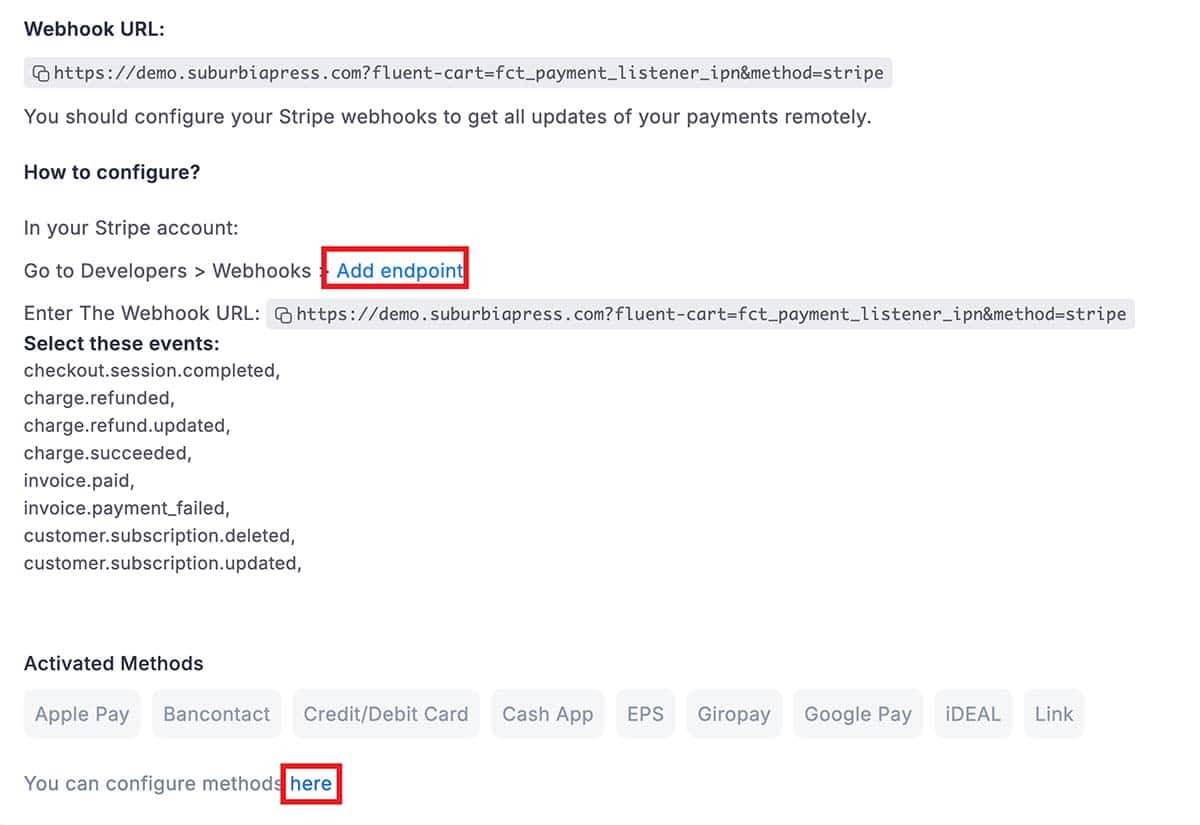FluentCart - Stripe Setup