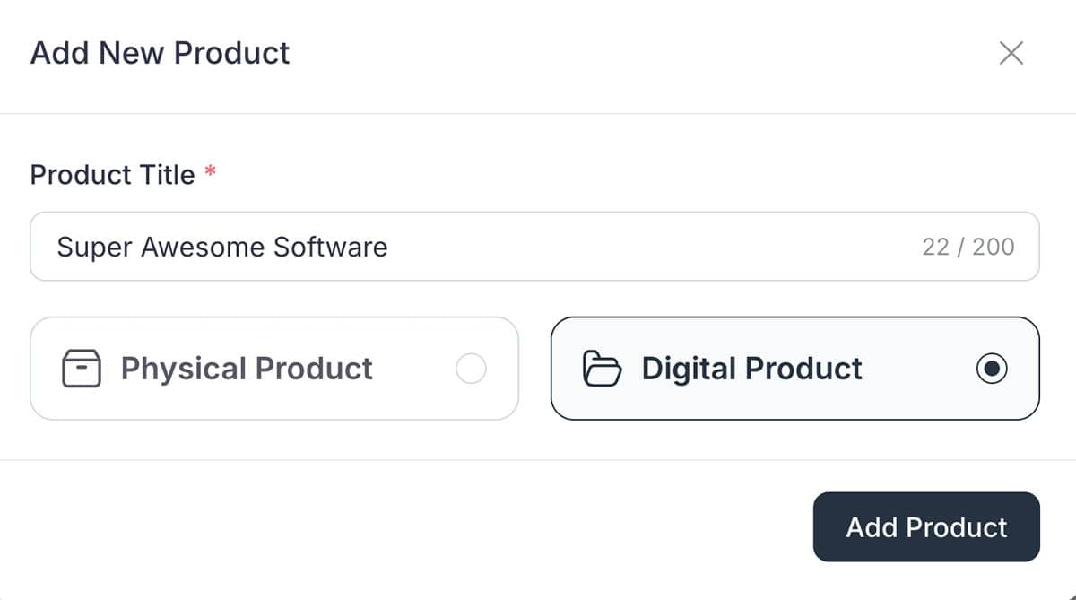 FluentCart - New Digital Product